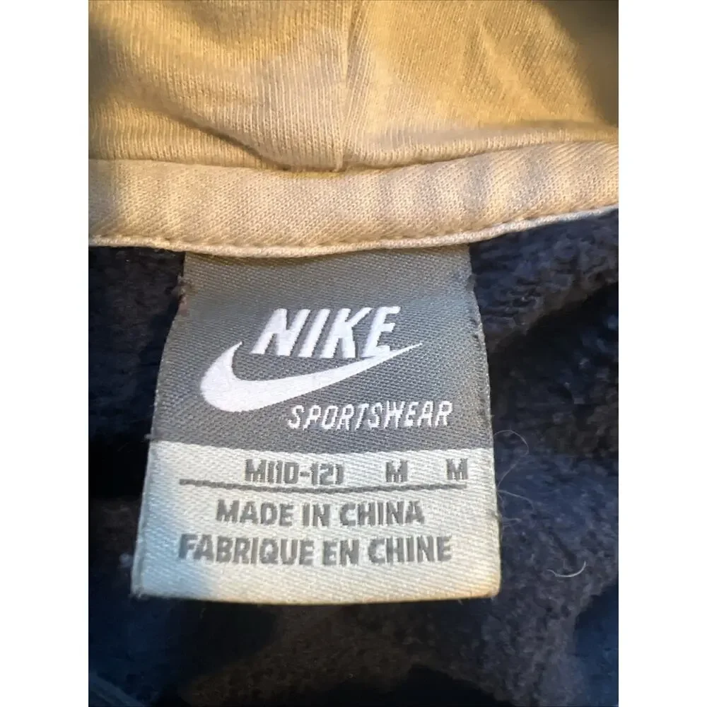 Nike Y2K Just Do It Hoodie Sweatshirt Graphic Logo Blue SZ M 10/12 2009 Release